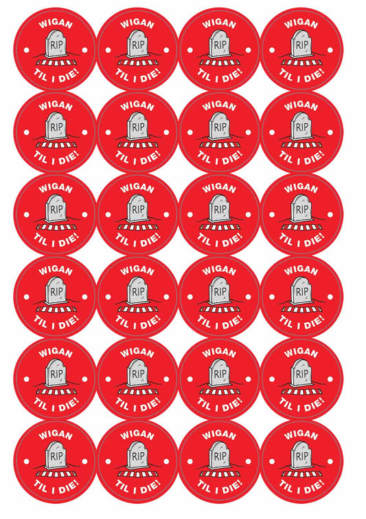 A picture of an A4 sheet of matte paper stickers