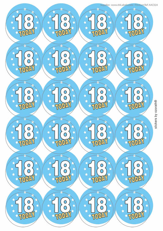 A picture of an A4 sheet of matte paper stickers