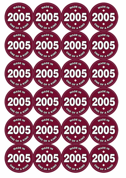 A picture of an A4 sheet of matte paper stickers