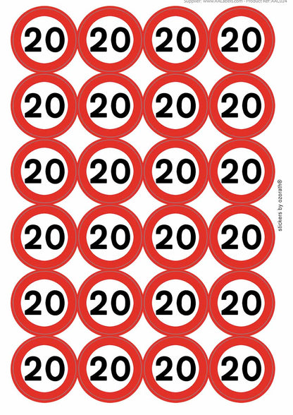 A picture of an A4 sheet of matte paper stickers