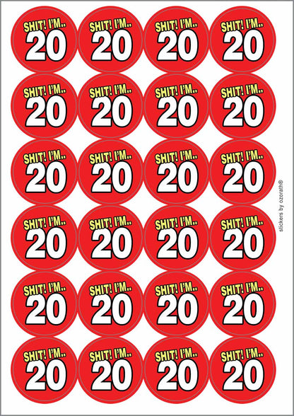 A picture of an A4 sheet of matte paper stickers