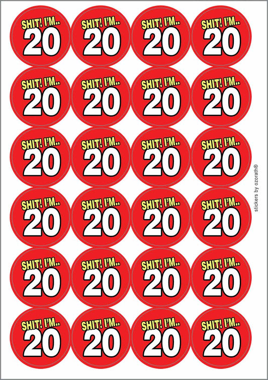 A picture of an A4 sheet of matte paper stickers