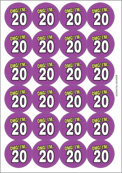A picture of an A4 sheet of matte paper stickers