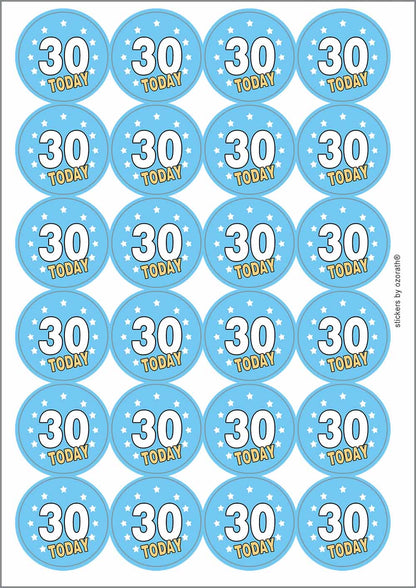 A picture of an A4 sheet of matte paper stickers