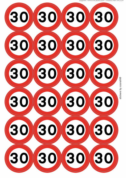 A picture of an A4 sheet of matte paper stickers
