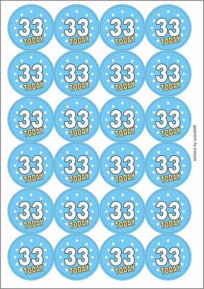 A picture of an A4 sheet of matte paper stickers