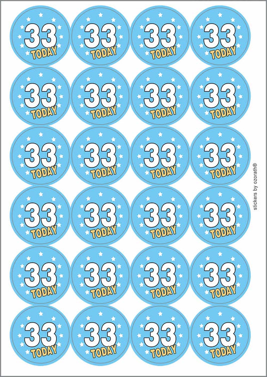 A picture of an A4 sheet of matte paper stickers