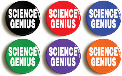 A picture of a set of six badges