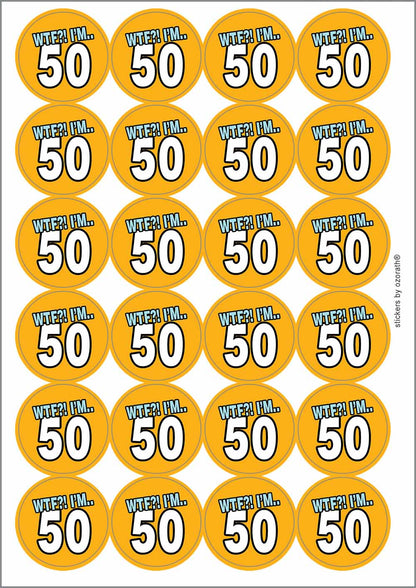 A picture of an A4 sheet of matte paper stickers