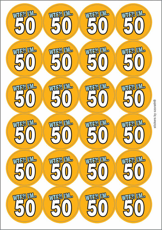 A picture of an A4 sheet of matte paper stickers