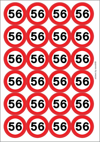 A picture of an A4 sheet of matte paper stickers