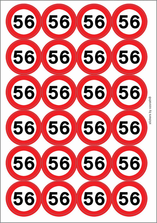 A picture of an A4 sheet of matte paper stickers
