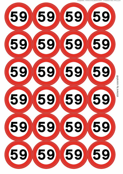 A picture of an A4 sheet of matte paper stickers