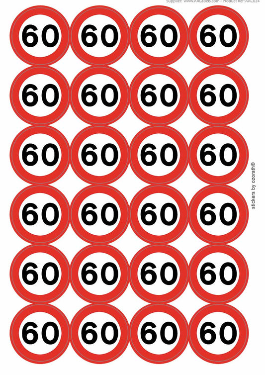 A picture of an A4 sheet of matte paper stickers