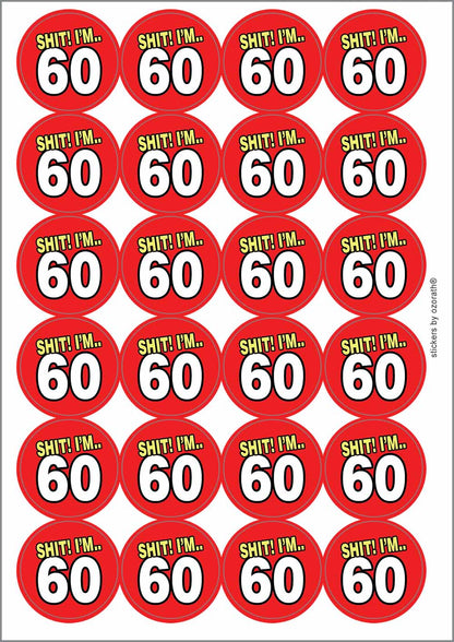 A picture of an A4 sheet of matte paper stickers