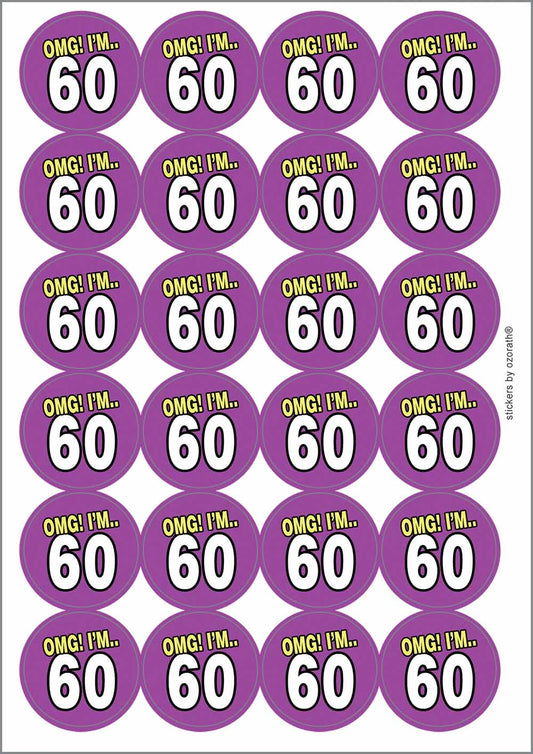 A picture of an A4 sheet of matte paper stickers