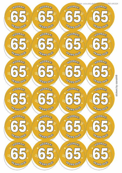 A picture of an A4 sheet of matte paper stickers