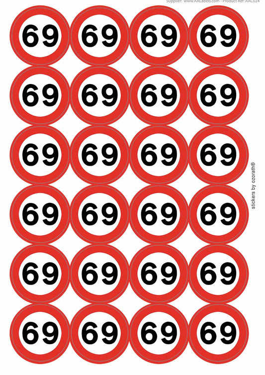 A picture of an A4 sheet of matte paper stickers
