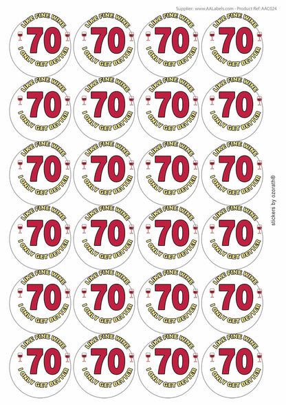 A picture of an A4 sheet of matte paper stickers
