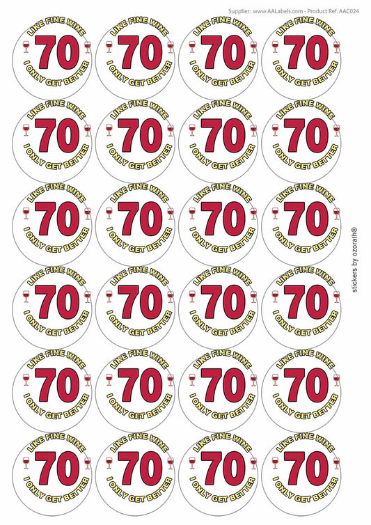 A picture of an A4 sheet of matte paper stickers