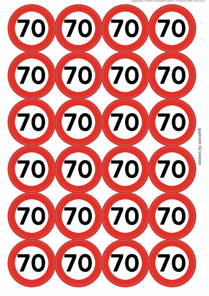 A picture of an A4 sheet of matte paper stickers