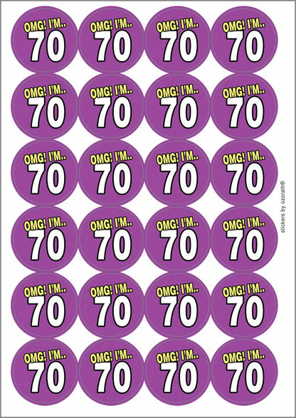 A picture of an A4 sheet of matte paper stickers