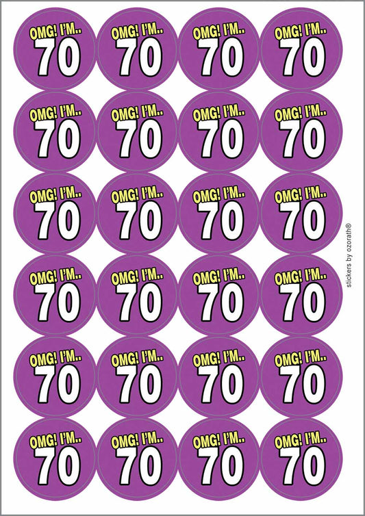 A picture of an A4 sheet of matte paper stickers