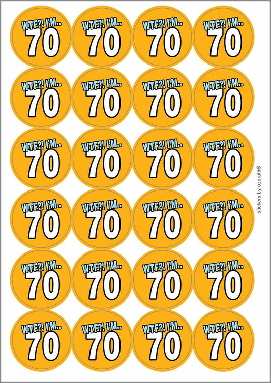 A picture of an A4 sheet of matte paper stickers