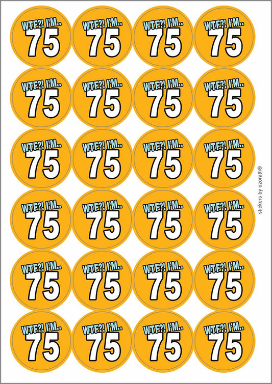 A picture of an A4 sheet of matte paper stickers