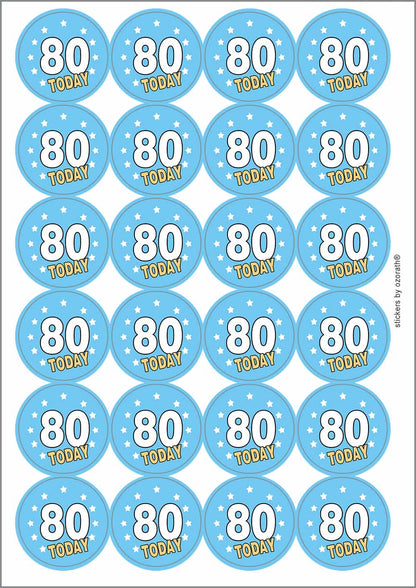 A picture of an A4 sheet of matte paper stickers
