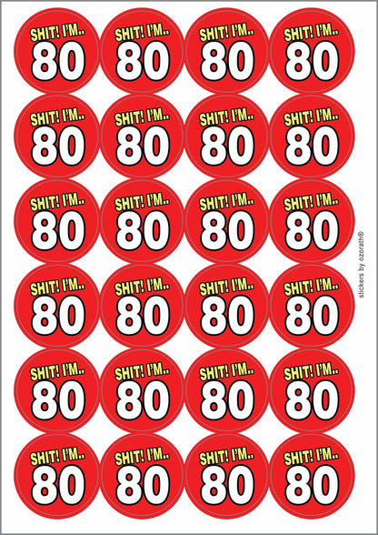 A picture of an A4 sheet of matte paper stickers