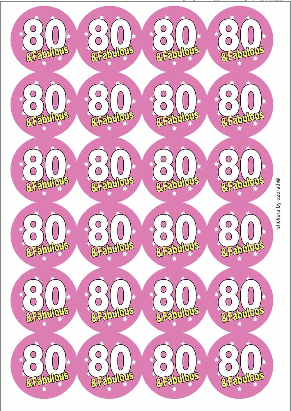 A picture of an A4 sheet of matte paper stickers
