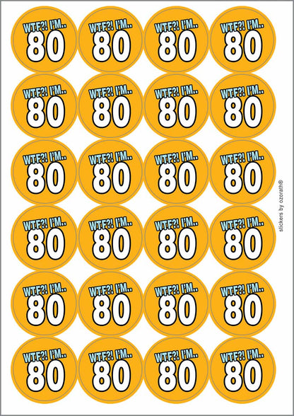 A picture of an A4 sheet of matte paper stickers