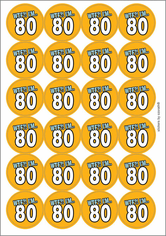 A picture of an A4 sheet of matte paper stickers