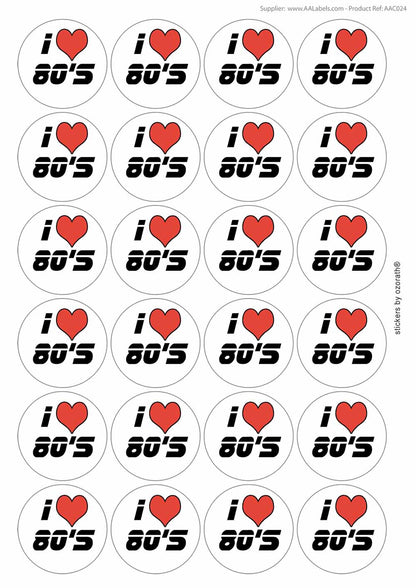 A picture of an A4 sheet of matte paper stickers