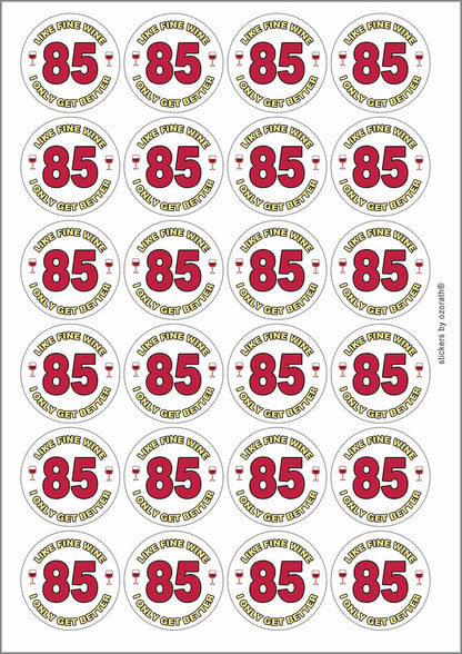 A picture of an A4 sheet of matte paper stickers