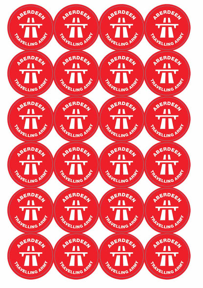 A picture of an A4 sheet of matte paper stickers