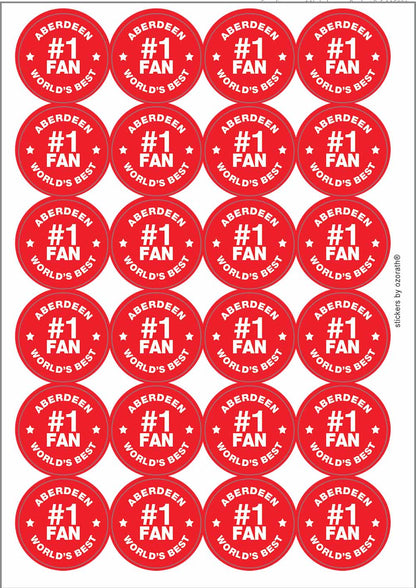 A picture of an A4 sheet of matte paper stickers