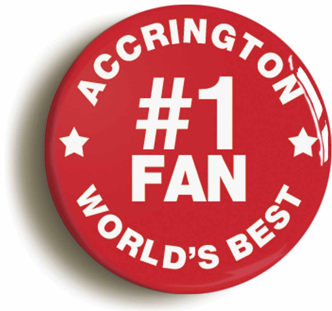 A picture of the front of the product, titled Accrington #1 Fan Button Pin Badge