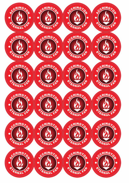 A picture of an A4 sheet of matte paper stickers