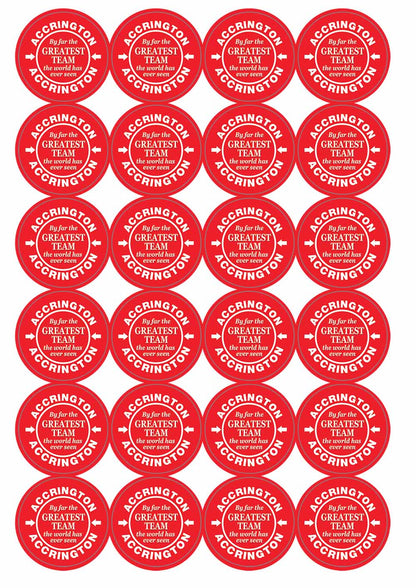 A picture of an A4 sheet of matte paper stickers