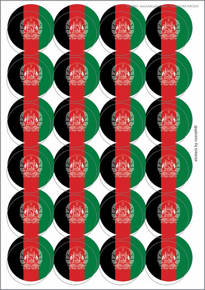A picture of an A4 sheet of matte paper stickers