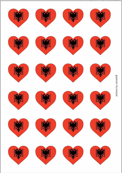 A picture of an A4 sheet of matte paper stickers