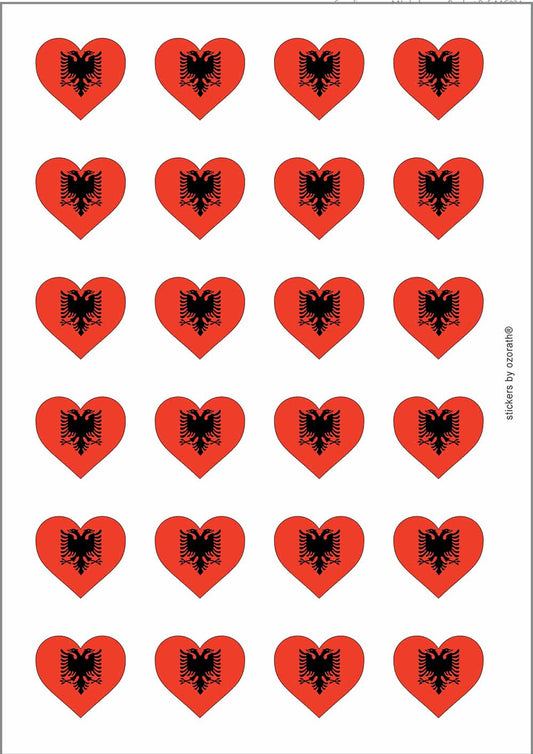A picture of an A4 sheet of matte paper stickers