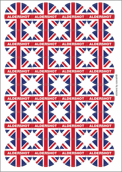 A picture of an A4 sheet of matte paper stickers