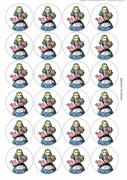 A picture of an A4 sheet of matte paper stickers