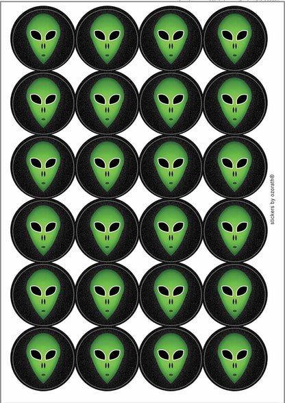 A picture of an A4 sheet of matte paper stickers