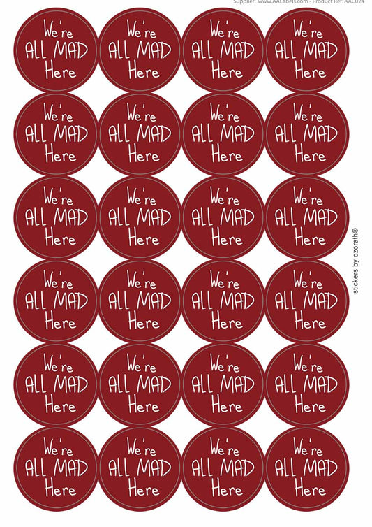 A picture of an A4 sheet of matte paper stickers