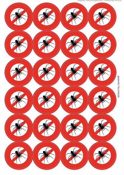 A picture of an A4 sheet of matte paper stickers