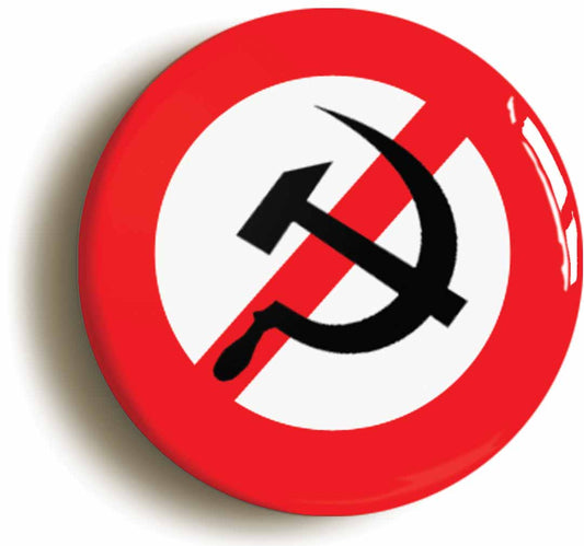 A picture of the front of the product, titled Anti Communist Tory Conservative Button Pin Badge